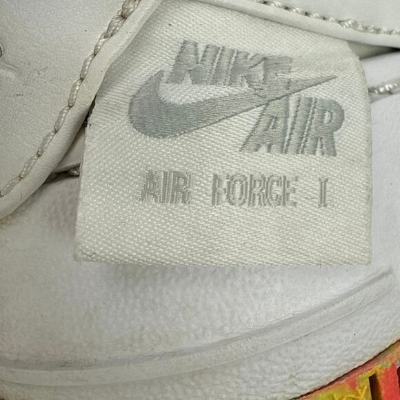 Nike Air Force 1 Jester Gray Floral Print Lace Up Low Top Sneakers Shoes Size 10 - Picture 7 of 9